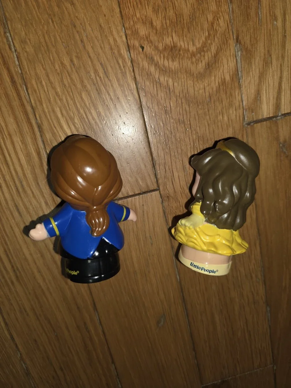 2PC LITTLE PEOPLE Fisher Price Disney Belle Beauty & the Beast PRINCE Adam 2012